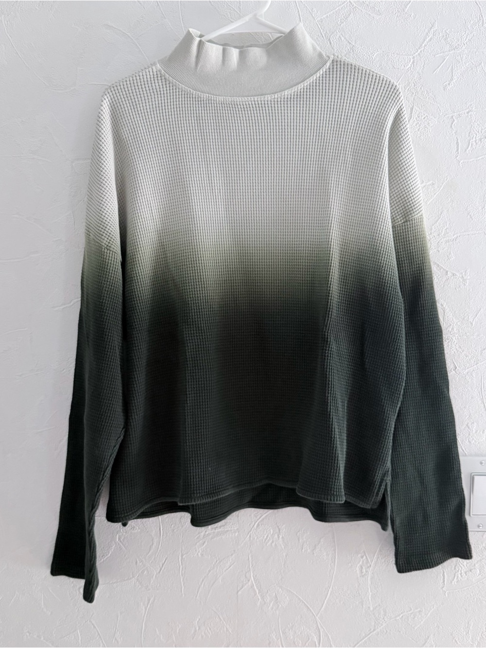 Back Beat Co. Organic Cotton Waffle Thermal Top - sz L